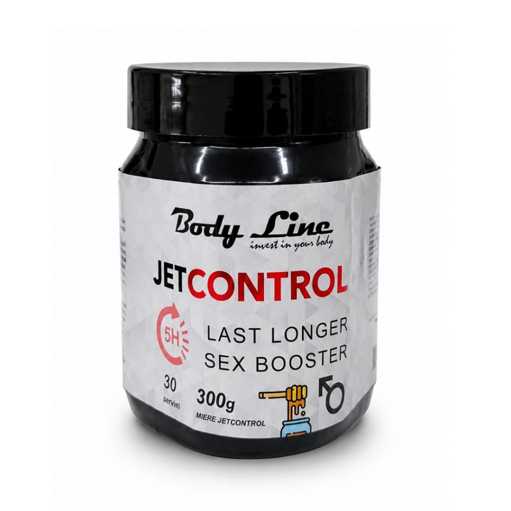 JETCONTROL anti ejaculare precoce, Supliment alimentar pentru controlul ejacularii la barbati, borcan miere 300 gr
